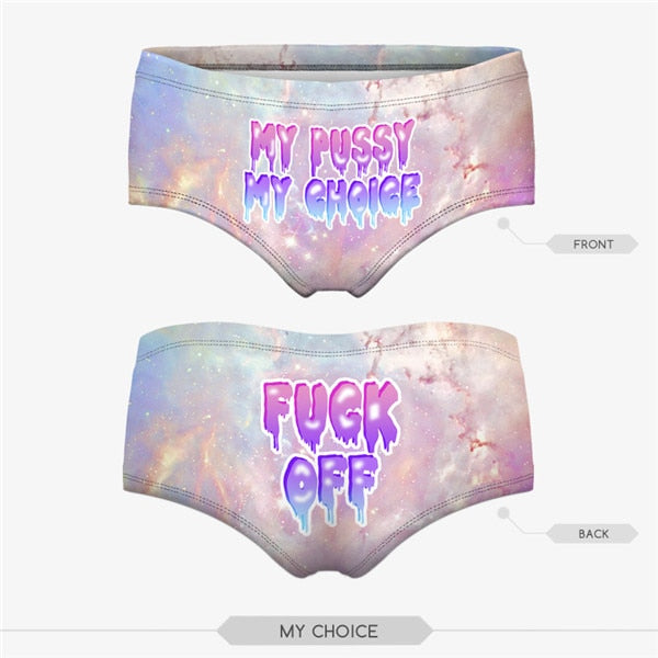 Printed lingerie panties from The Clothing Company Sydney featuring colorful, patterned underwear with a comfortable fit.