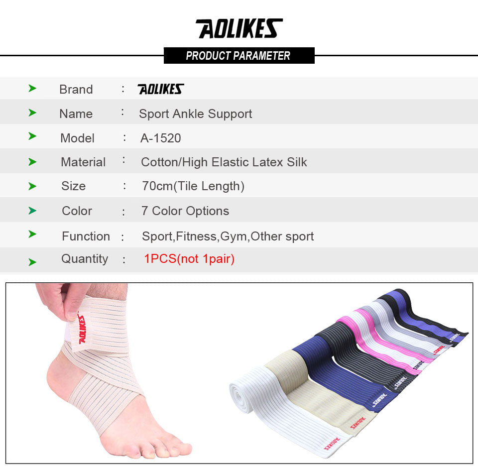 1 Pack Sports Strain Wraps Bandages Elastic Ankle Support Pad Protection Ankle Bandage Guard Gym Protection Strap The Clothing Company Sydney