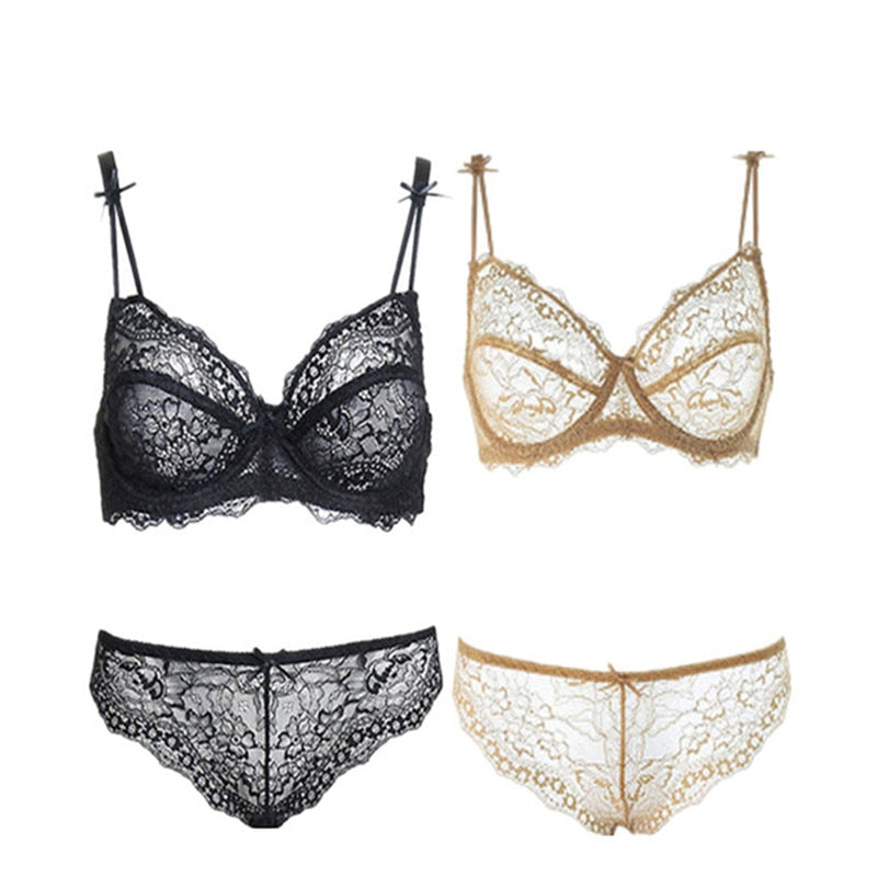 Two-pack of unlined women's lace underwear briefs by The Clothing Company Sydney, solid color lingerie set with comfortable fit.