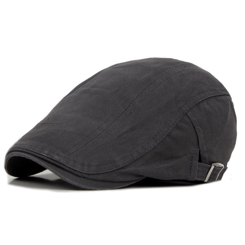 Fashion men's and women's beret cap by The Clothing Company Sydney, stylish flat newsboy and ivy golf driving hat in neutral tones.
