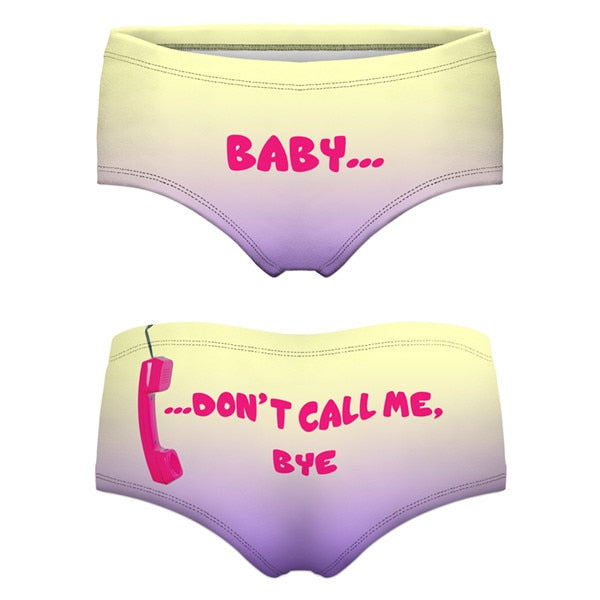 Printed lingerie panties from The Clothing Company Sydney featuring stylish, comfortable underwear with bold, colorful print design.
