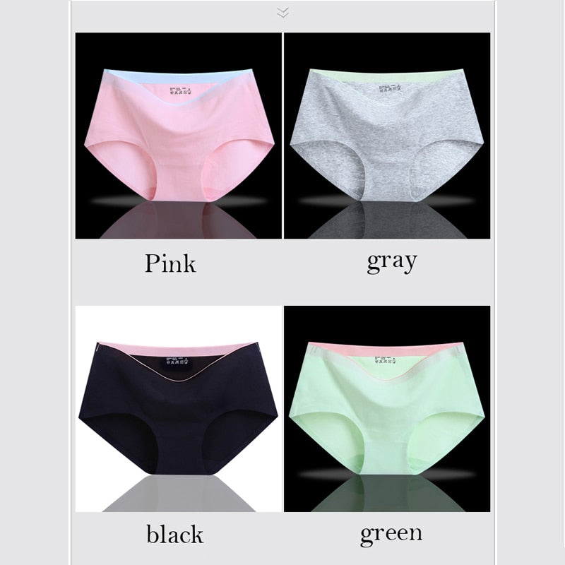 Eight seamless women's cotton briefs from The Clothing Company Sydney, solid color lingerie underwear, comfortable and stylish knickers
