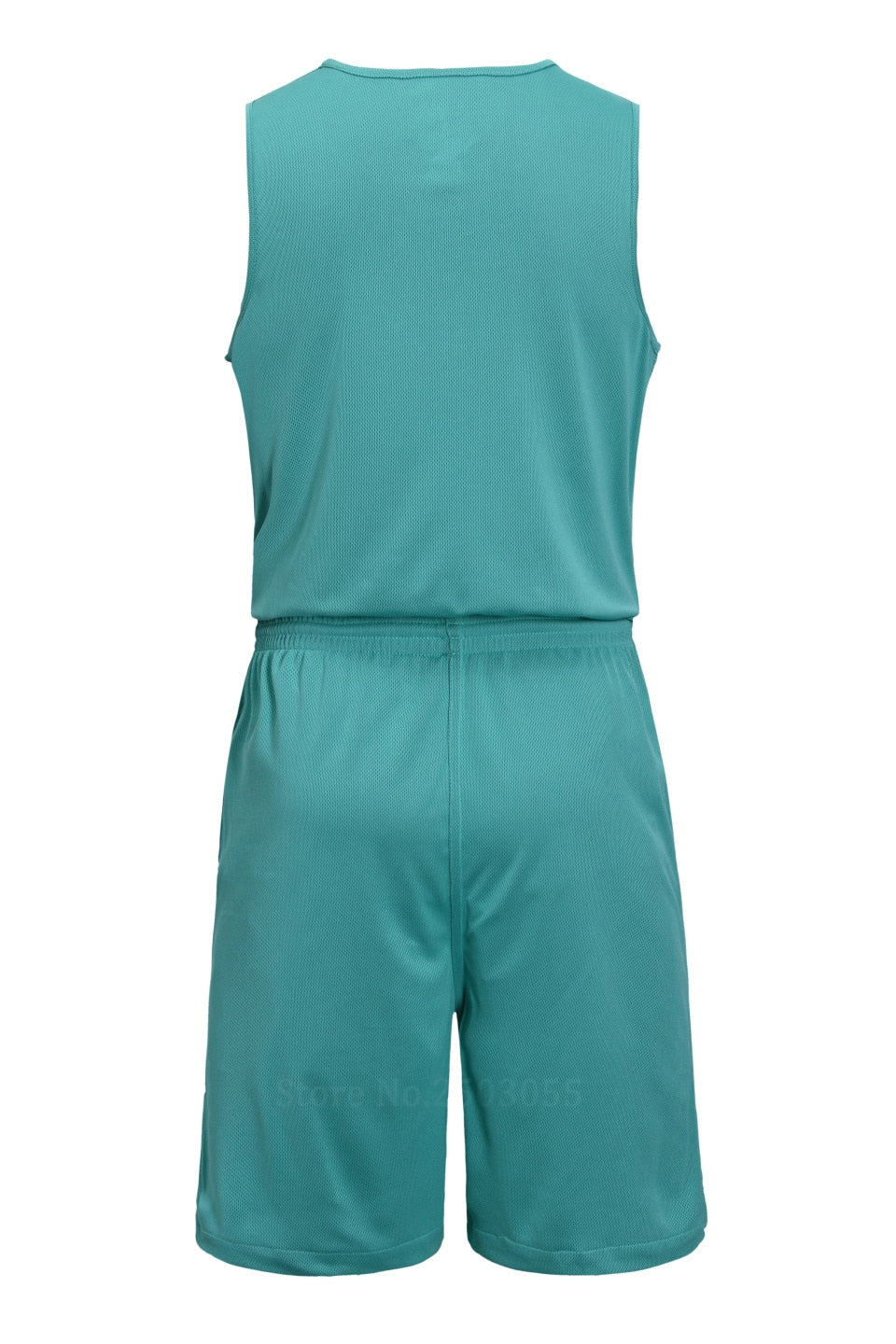 Two-piece reversible basketball jersey set for kids and adults, featuring sportswear uniforms in vibrant colors and breathable fabric.