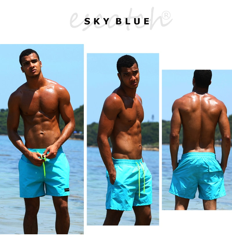 Men's swim shorts by The Clothing Company Sydney, beach board shorts with quick-dry fabric and sporty design for swimming and surf.