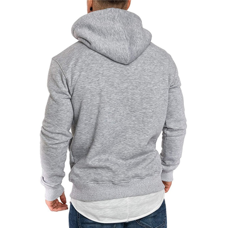 Men's long sleeve sweatshirt from The Clothing Company Sydney, casual hoodie top with a front pocket and comfortable fit.