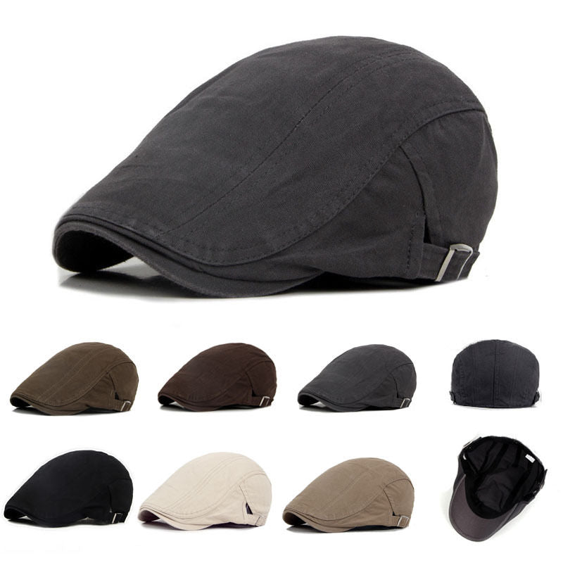 Fashion men's and women's flat cap, beige beret style from The Clothing Company Sydney, perfect for golf and sunny days.