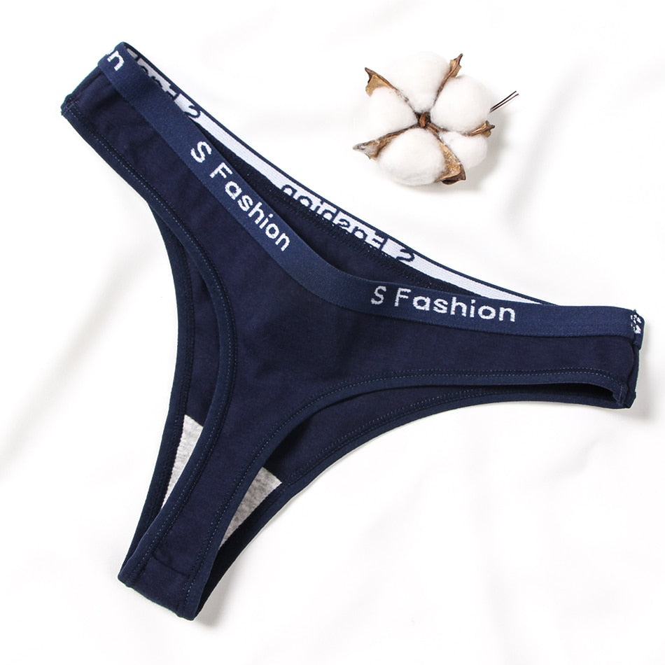 Black and white lace G-string thong underwear for women featuring seamless design and hollow-out details from The Clothing Company Sydney.