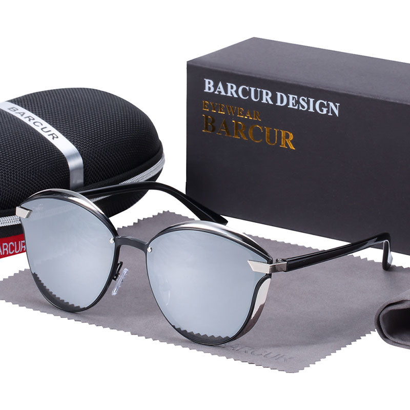 Fashion polarized round women’s sunglasses by The Clothing Company Sydney, stylish accessories with UV protection.