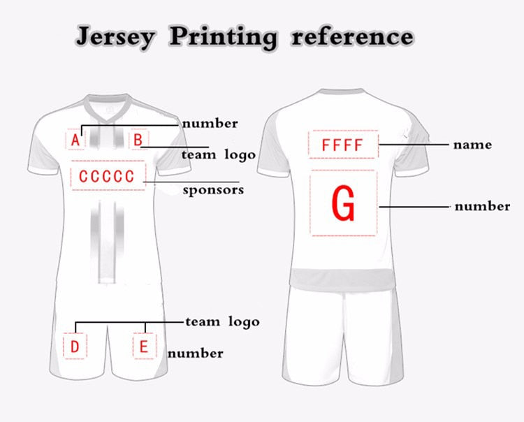 2 piece Football Men's Kids Boys Girls Women'sSoccer Jerseys Shorts Set Football Kit Training Team Uniforms Set The Clothing Company Sydney