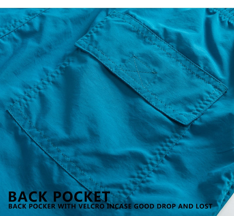 Men's swim shorts by The Clothing Company Sydney, lightweight beach board shorts with quick-dry fabric and sporty design.
