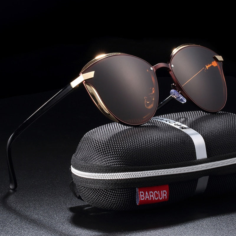 Fashion polarized round women's sunglasses with UV protection, stylish accessories by The Clothing Company Sydney.