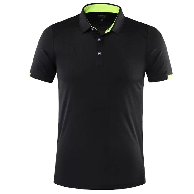 Men's and women's golf shirts by The Clothing Company Sydney, short sleeve sports tops suitable for golf, running, and outdoor activities.