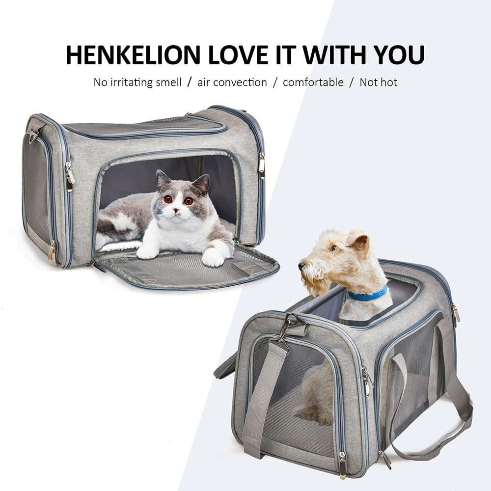 Dog Carrier Bag Soft Side Backpack Cat Pet Carriers Dog Travel Bags Airline Approved Transport For Small Dogs Cats The Clothing Company Sydney