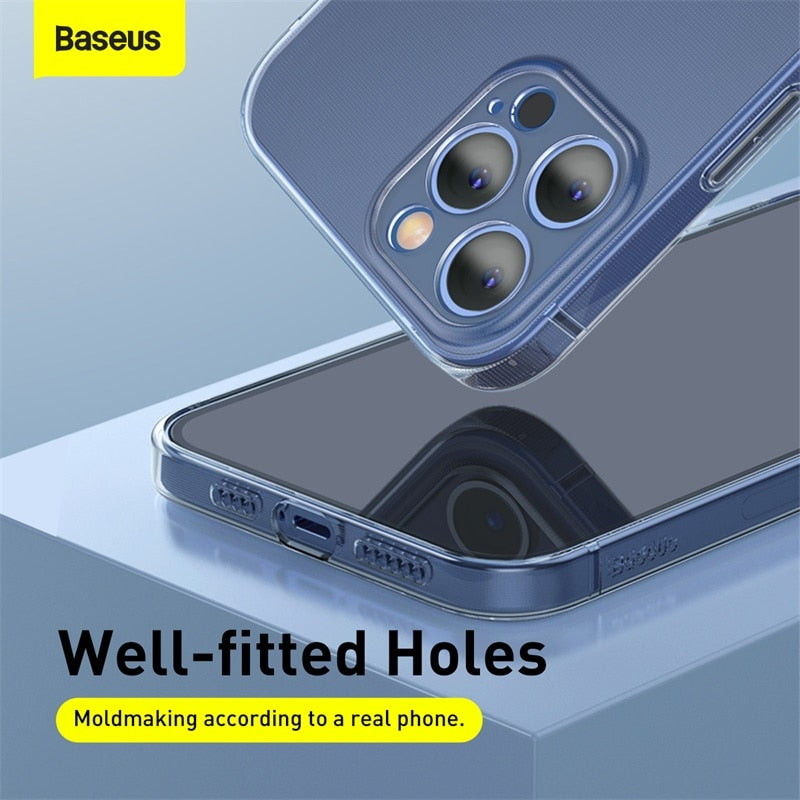 Transparent phone case for iPhone 12, 11, 13, 14, and 13 Pro Max with full lens protection, by The Clothing Company Sydney.