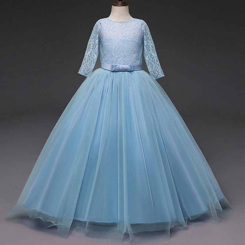 Kid Wedding Dresses for Girls Elegant Flower Princess Long Gown Baby Girl Christmas Dress Size 6 12 14 Years The Clothing Company Sydney