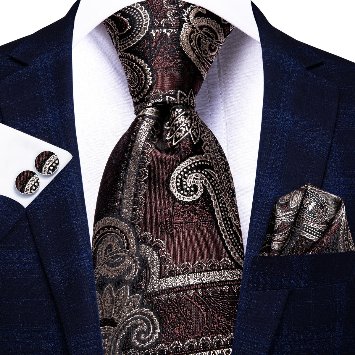 Blue silk men's necktie from The Clothing Company Sydney, 8.5cm formal tie for business, wedding, and luxury occasions.