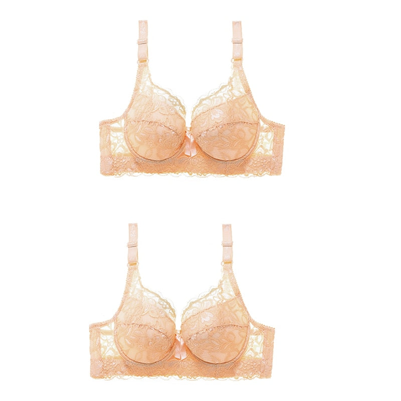 Plus size lace push-up bra from The Clothing Company Sydney, backless bralette lingerie with supportive cups and intricate lace details.