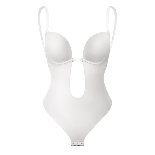 Women's Backless Shapewear Bodysuti Shaper Lace Smooth Plunge Body Briefer V-Neck Strapless Backless Bodysuit for Weddings The Clothing Company Sydney