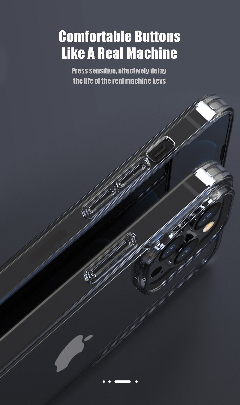 Clear tempered glass phone case for iPhone 11, 12, 13, 14, XR, XS Max, and iPhone 7, 8 Plus, SE2, by The Clothing Company Sydney