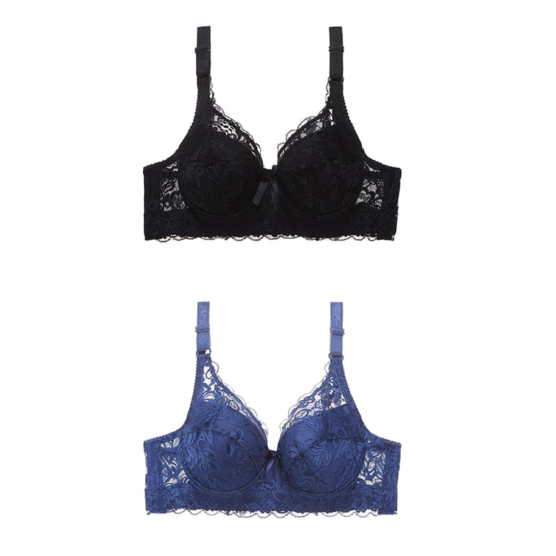 Plus size lace push-up bra and bralette set by The Clothing Company Sydney, backless lingerie with supportive design.