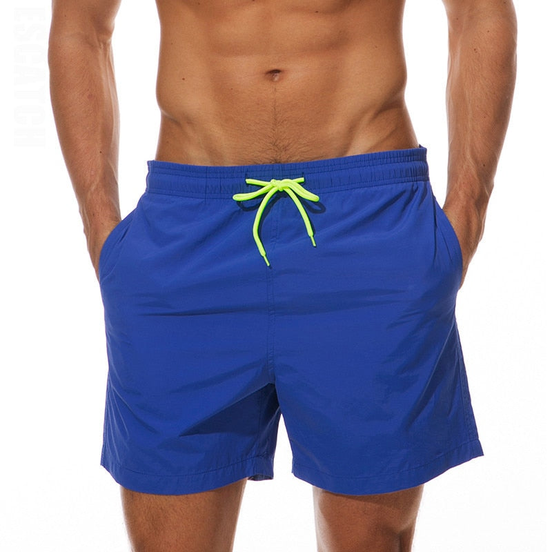 Men's swim shorts by The Clothing Company Sydney featuring lightweight fabric, elastic waistband, suitable for beach and pool activities.