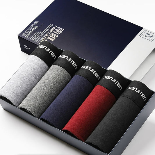 5 Packk Men's Underwear Cotton Boxer Underpants Comfortable Breathable Panties Underwear Boxing Boxershorts The Clothing Company Sydney