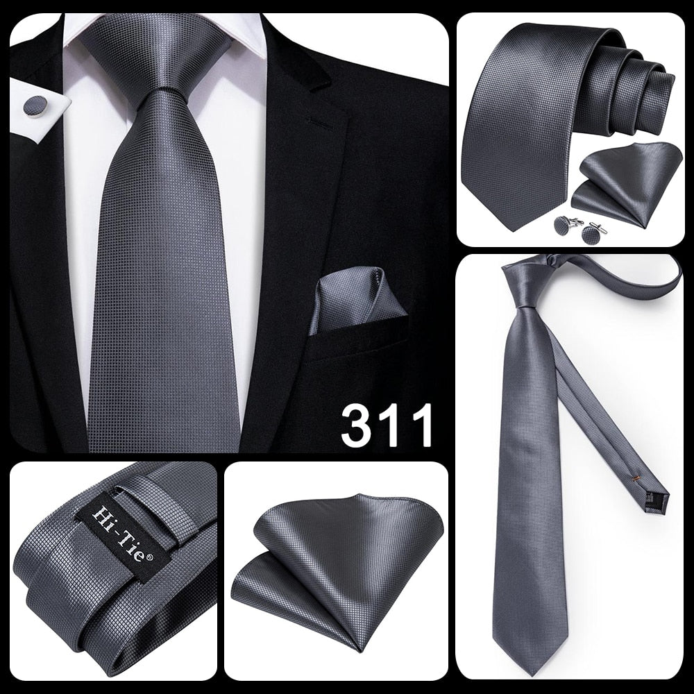 Blue silk men's tie from The Clothing Company Sydney, 8.5cm solid necktie for business, formal, or wedding attire.