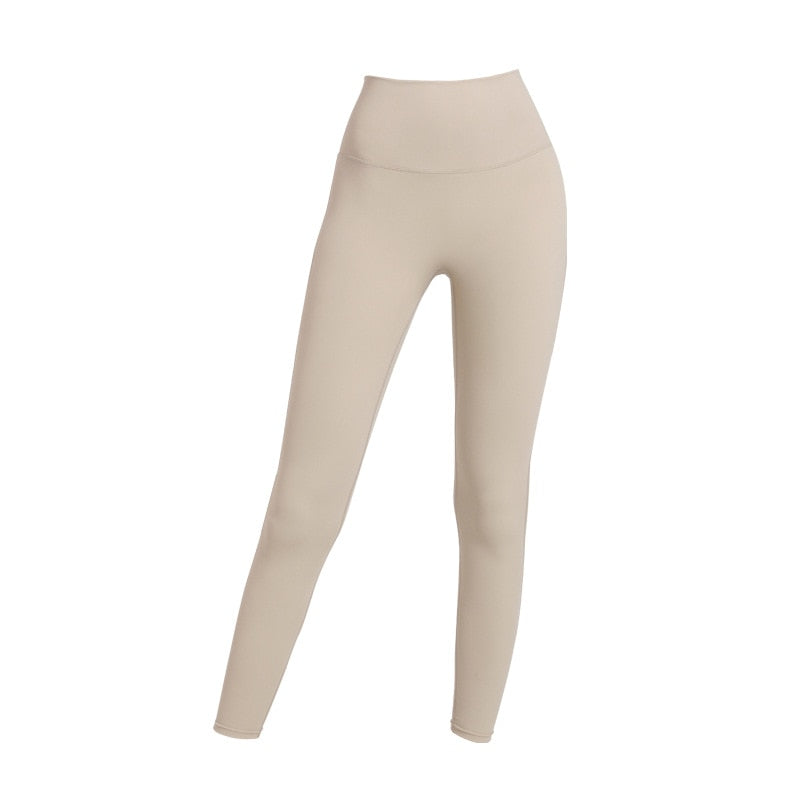 High waist yoga leggings with hidden big pocket, soft quick-dry fabric, elastic fit, from The Clothing Company Sydney.