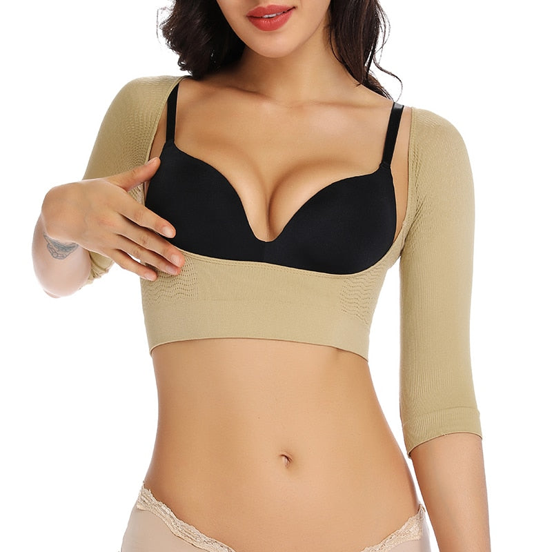 The Clothing Company Sydney arm shaper back support shapewear with shoulder corrector and anti-cellulite design, offering body contouring.