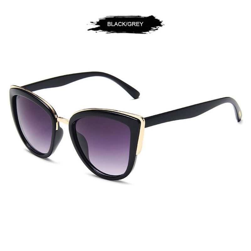Cateye women’s vintage sunglasses with leopard frames, anti-glare UV400 lenses, stylish fashion accessory for females.