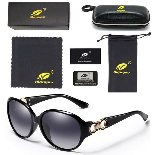 Luxury Brand design Sunglasses Diamond decoration Oval vintage Women shades polarized uv400 The Clothing Company Sydney