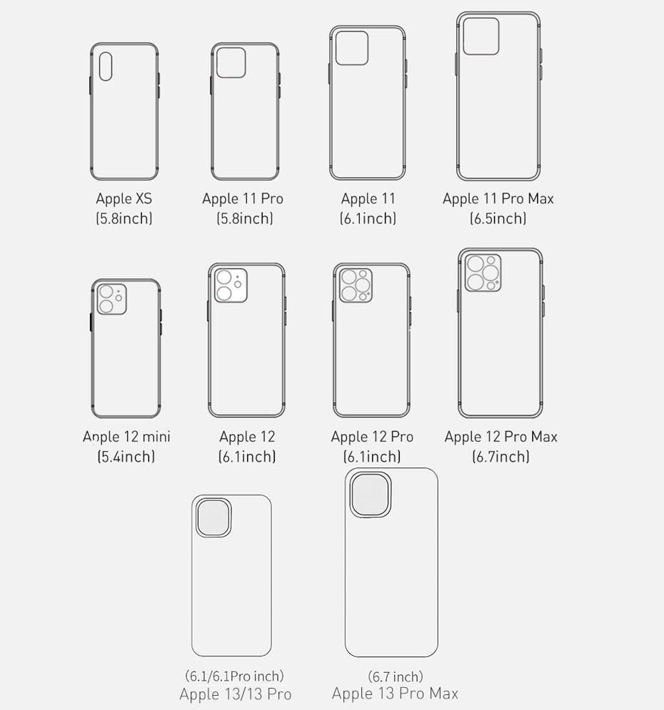 Transparent phone case for iPhone 12 11 13 Pro Max Mini with full lens protection, showcasing a sleek clear design from The Clothing Company Sydney.
