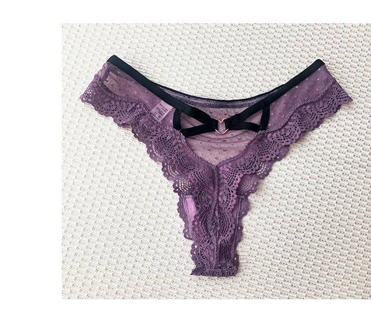 Lace Low Waist Panties Hollow Back Transparent Underwear Lingerie G String Thong Briefs The Clothing Company Sydney