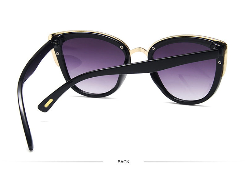 Cateye women's vintage sunglasses with leopard frames, UV400 anti-glare lenses, fashionable accessories for female style.