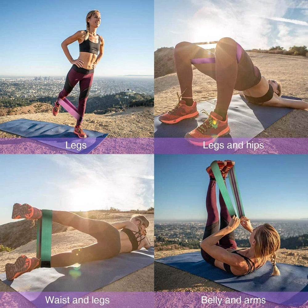 Durable Circle Band Yoga Anti-slip Gym Fitness Rubber Band Exercise Braided Elastic Band Hip Lifting Resistance Band The Clothing Company Sydney