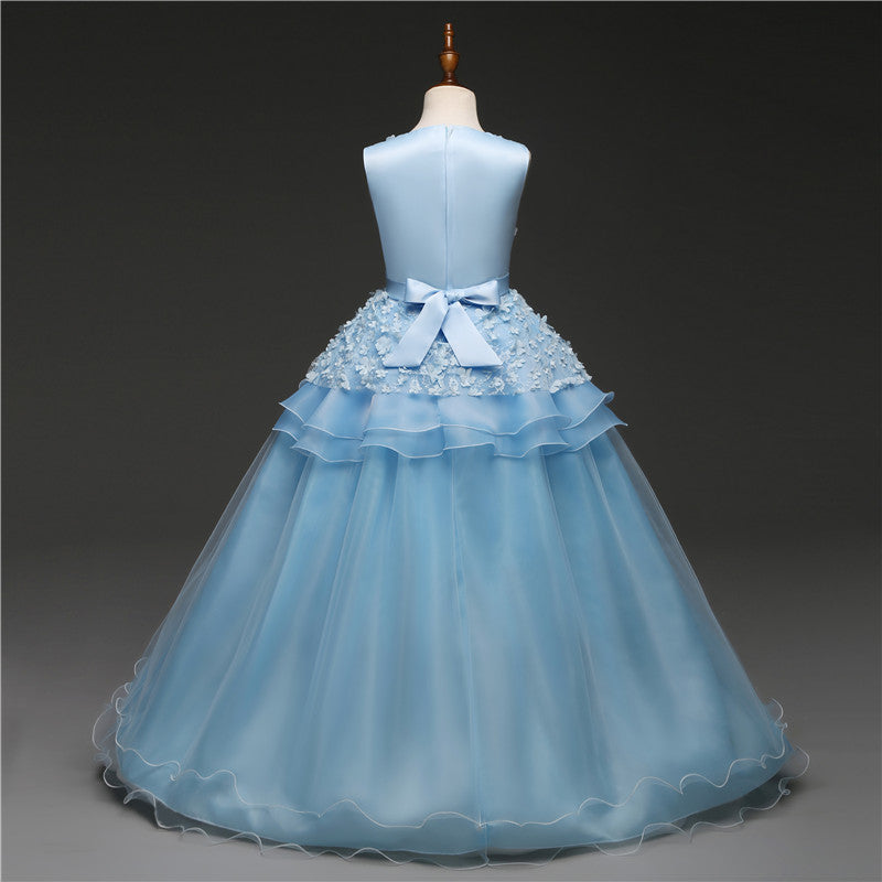 Kid Wedding Dresses for Girls Elegant Flower Princess Long Gown Baby Girl Christmas Dress Size 6 12 14 Years The Clothing Company Sydney