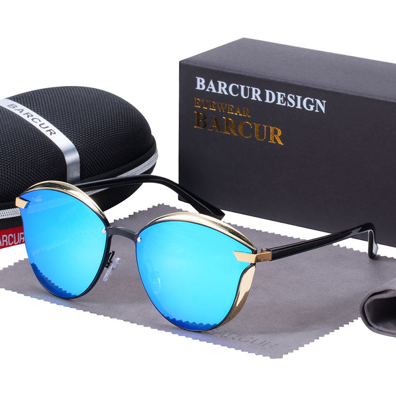 Fashion polarized women’s round sunglasses by The Clothing Company Sydney, stylish ladies sun glasses with UV protection