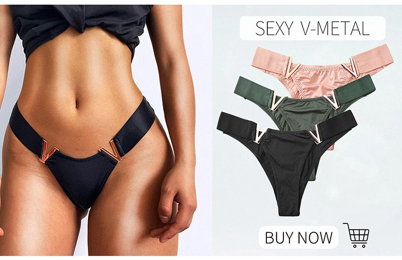 Cotton G String Leopard Print Panties Briefs Thong Low Waist T-back Bikini Underwear Seamless Lingerie The Clothing Company Sydney