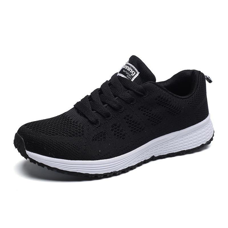 Breathable women's lace-up sneakers with platform soles and vulcanized design, stylish footwear by The Clothing Company Sydney.