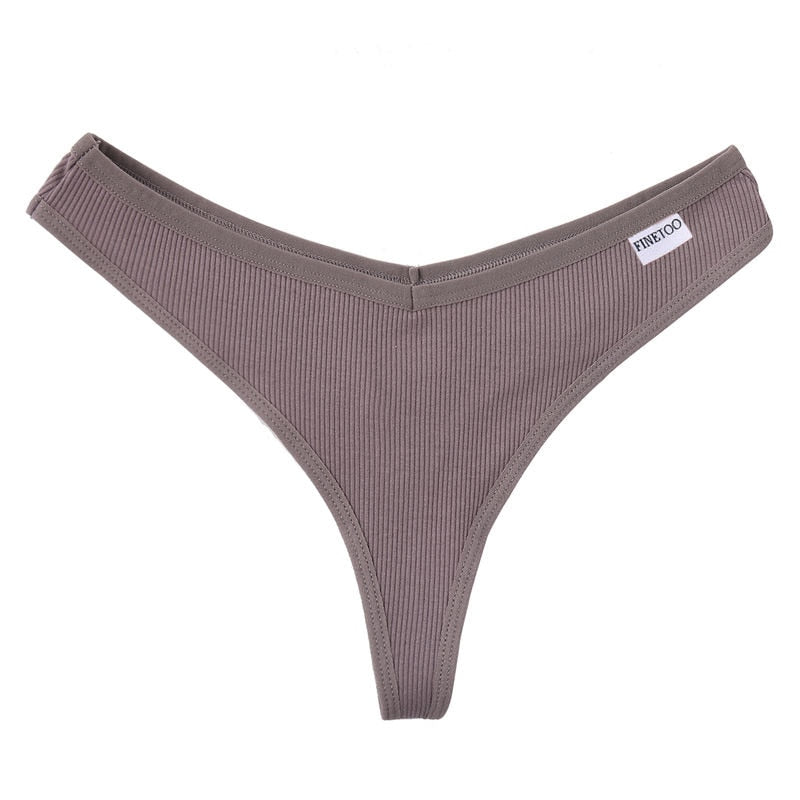 Cotton fruit embroidery G-string thong lingerie from The Clothing Company Sydney, featuring colorful fruit designs and T-back style.