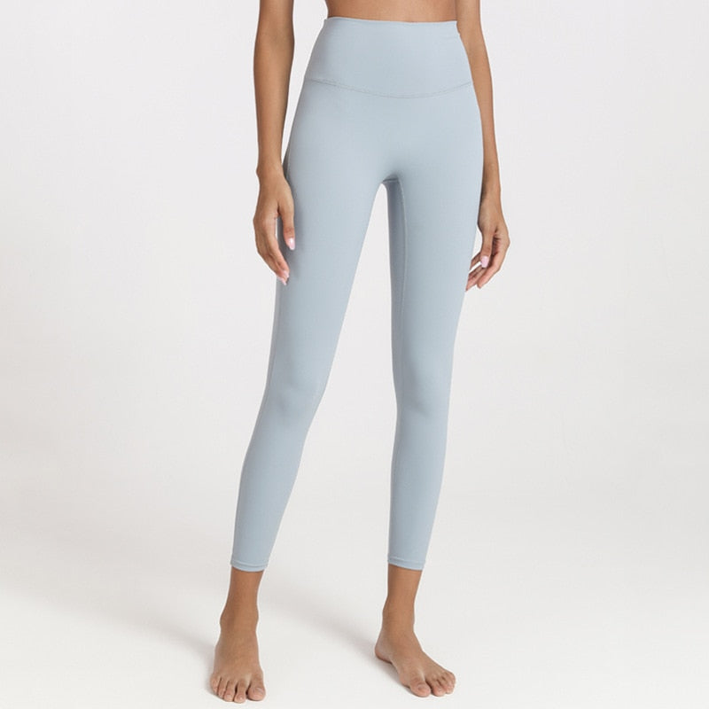 High waist yoga leggings by The Clothing Company Sydney with hidden big pocket, soft quick-dry fabric, and rich elastic for women.