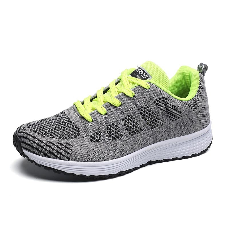 Lace-up women's sneakers by The Clothing Company Sydney with platform sole, breathable fabric, vulcanized design, and fashionable style.
