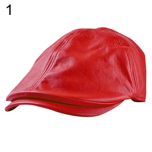 Cotton plaid flat cap for men and women, stylish newsboy style sun hat from The Clothing Company Sydney.