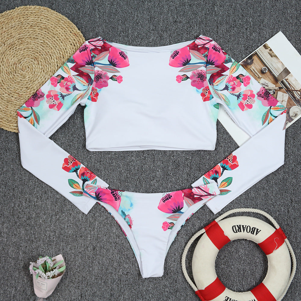 Leopard print women's 2-piece swimsuit by The Clothing Company Sydney, vintage retro bikini set for beach and surfing.