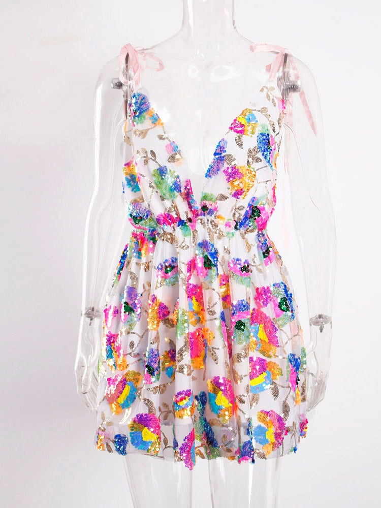 Sequin Backless Slip Mini Chain Straps Short Tulle Cocktail Summer Party Night Lush Prom Dress The Clothing Company Sydney