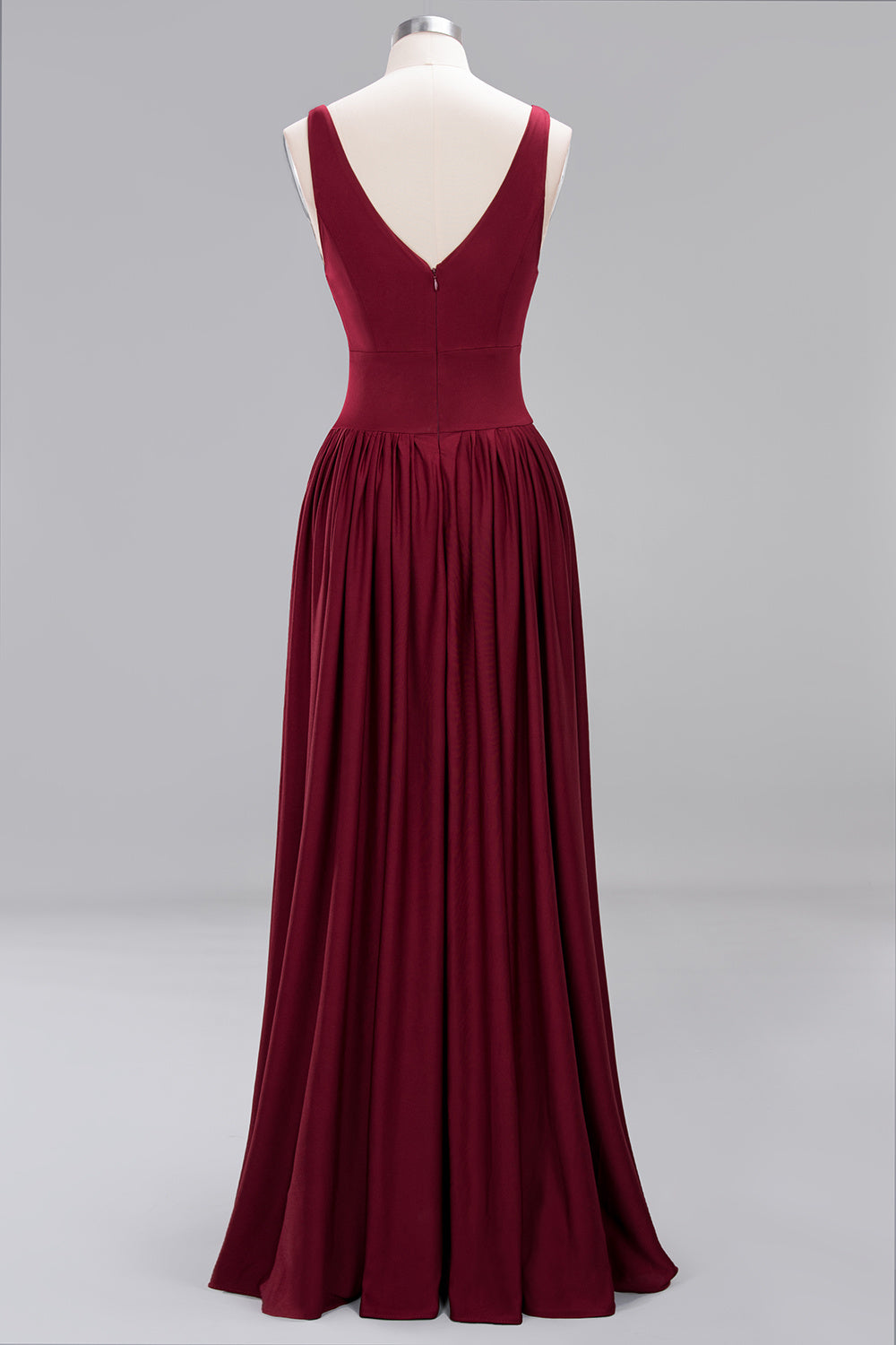 Blue Burgundy bridesmaid wedding dress made of elastic fabric, designed for evening parties and wedding celebrations.