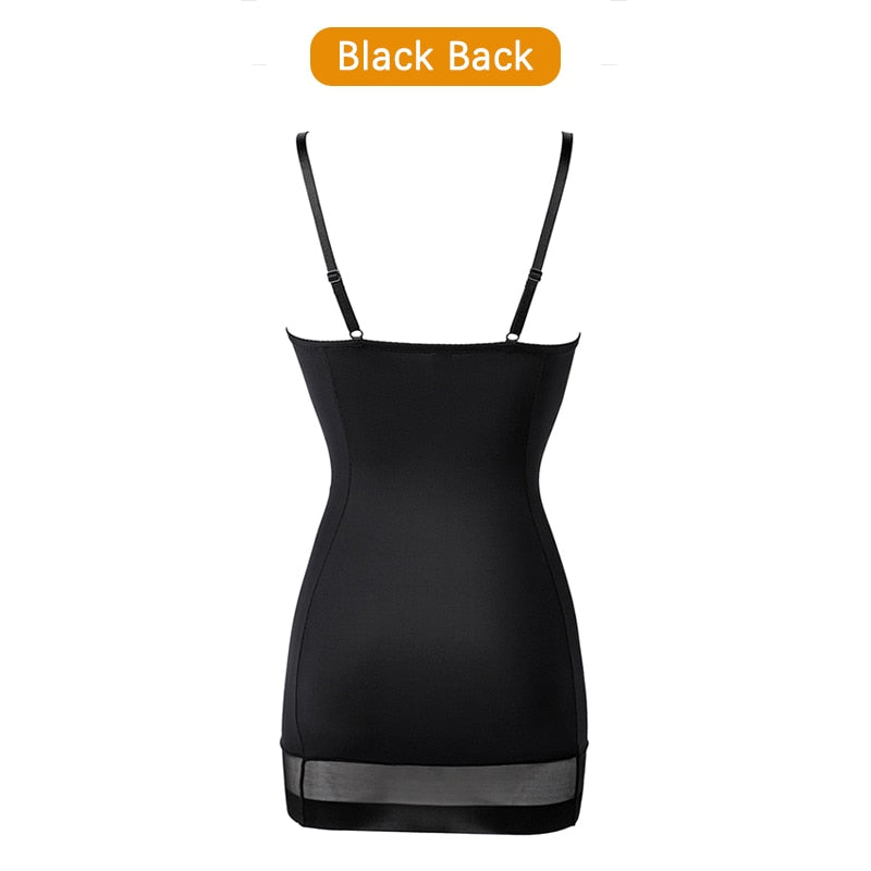 White mesh shapewear slip dress for women, underwire underdress with control top, mini underdress, from The Clothing Company Sydney.