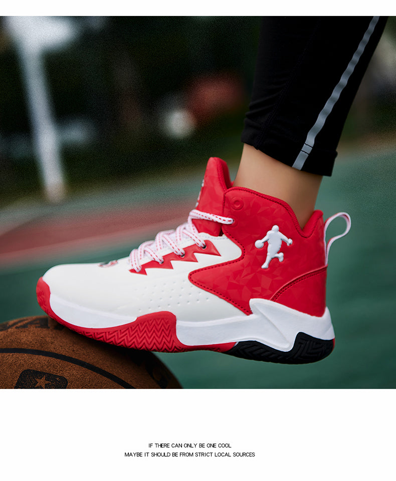 Kids basketball sneakers from The Clothing Company Sydney, breathable and comfortable student shoes for boys and girls.