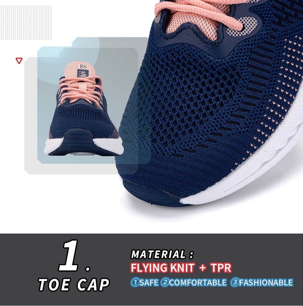 Women's lightweight knit running shoes by The Clothing Company Sydney, designed for yoga, gym, tennis, walking, and casual wear.