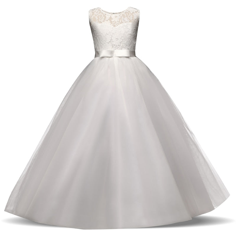Kid Wedding Dresses for Girls Elegant Flower Princess Long Gown Baby Girl Christmas Dress Size 6 12 14 Years The Clothing Company Sydney